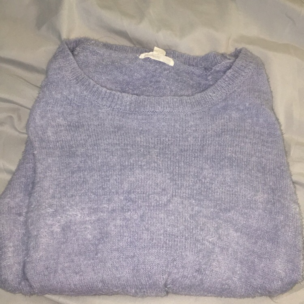 purple sweatshirt